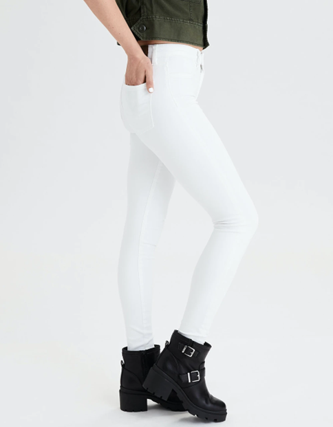 American Eagle Women White Ne(X)T Level Super High Waisted Jegging by American Eagle India