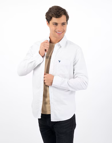White Slim Fit Shirt for Men 