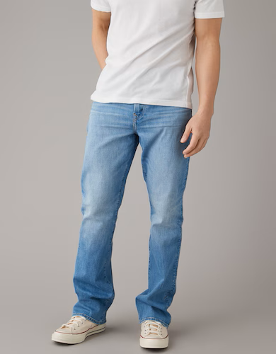 Blue Slim Bootcut Jean for Men 