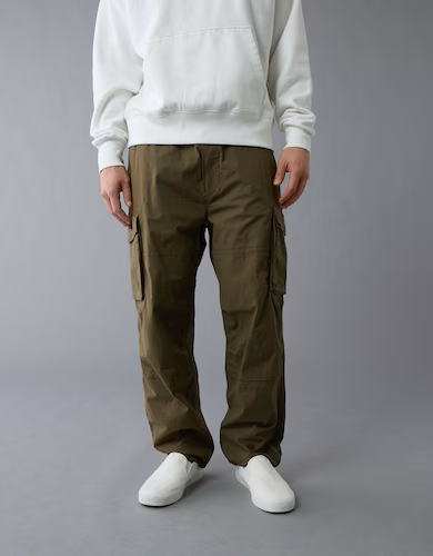Blue Straight Cargo Pant for Men