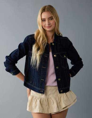 Blue Classic Denim Jacket for Women 