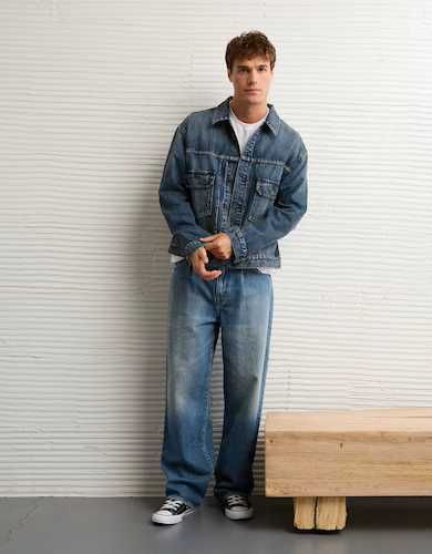 Blue Denim Trucker Jacket for Men 
