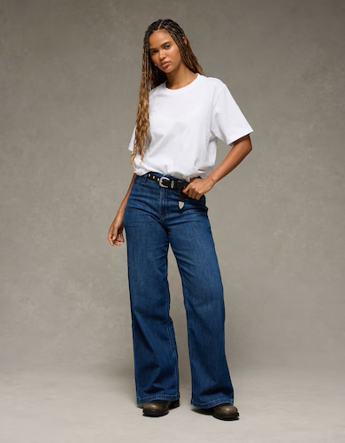Blue Baggy & Wide-leg Jeans for Women