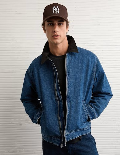 American Eagle Men Denim Barn Jacket 