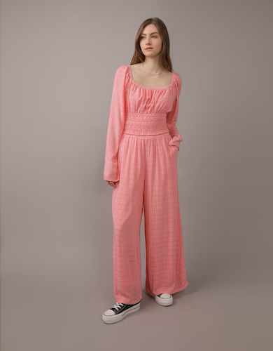 Pink Long-Sleeve Crop Top for Women